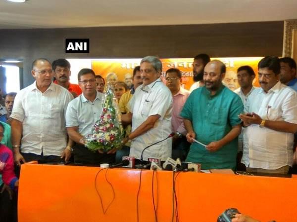 Former Congress MLA Vishwajeet Rane has joined the BJP. (ANI)